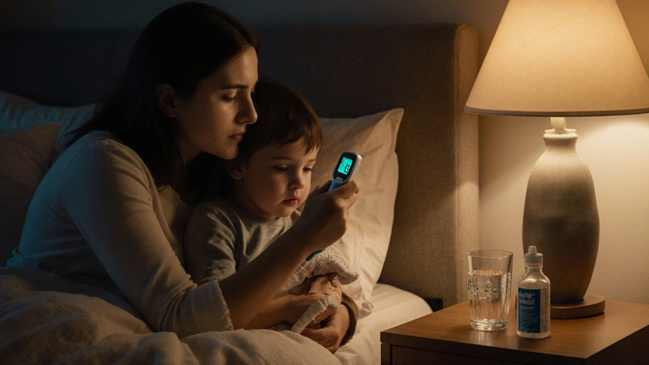 Co dělat, když nejde srazit teplota dítěte?