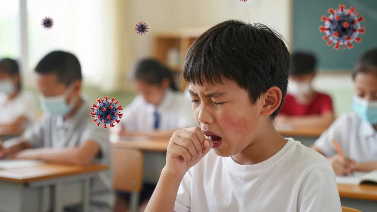 Co způsobuje spalničky a jak se šíří?