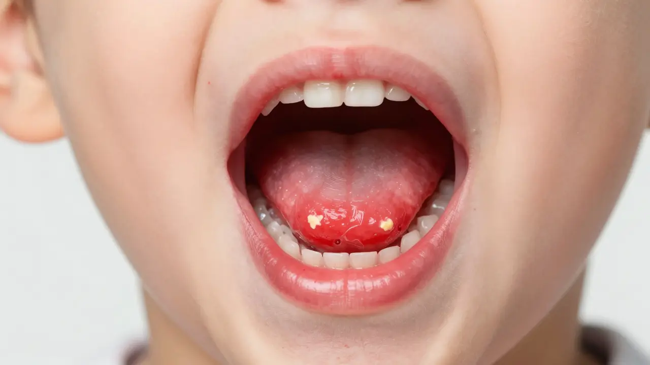 Jak vypadá spála v krku? Příznaky, diagnostika a léčba u dětí