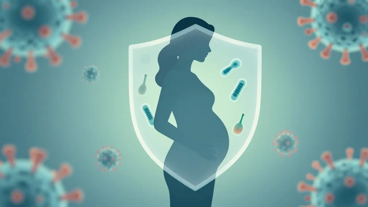Symbolická ochrana těhotné ženy před virem Parvovirus B19