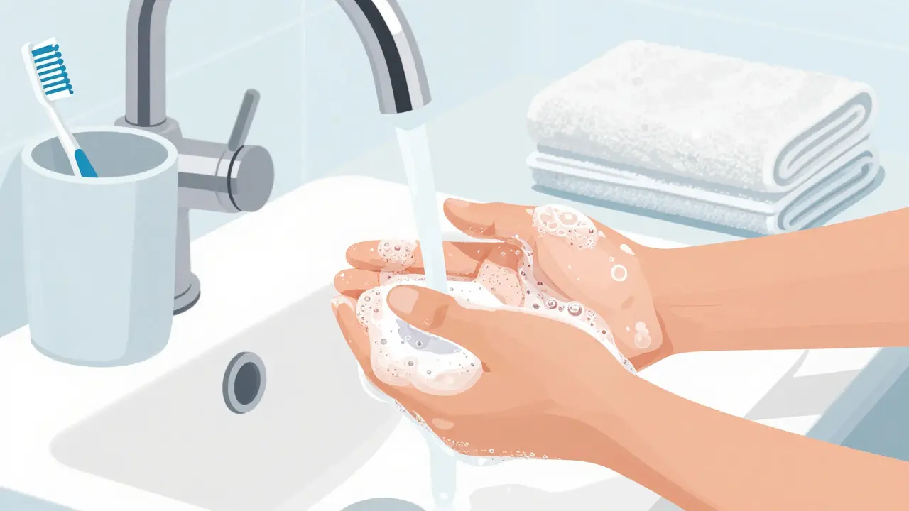 Hygiena pro prevenci šíření infekce: mytí rukou a čistá zubní kartáček