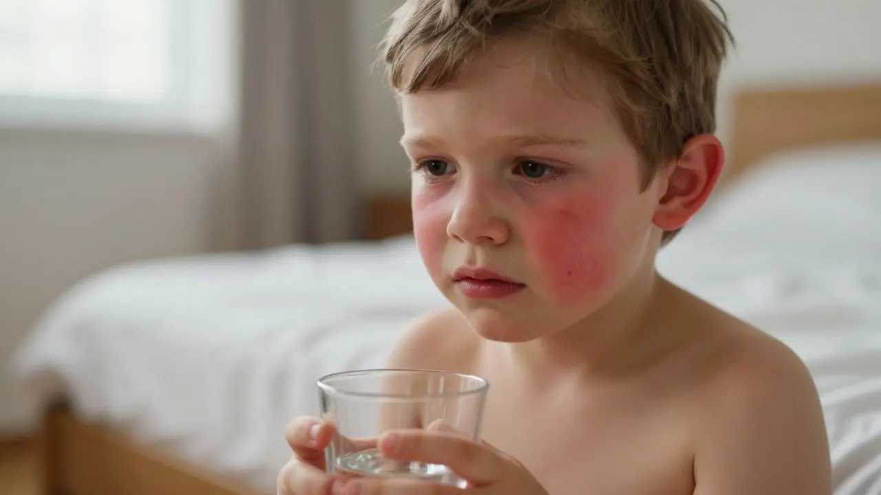 Jak poznat spálu u dítěte? Symptomy, průběh a léčba