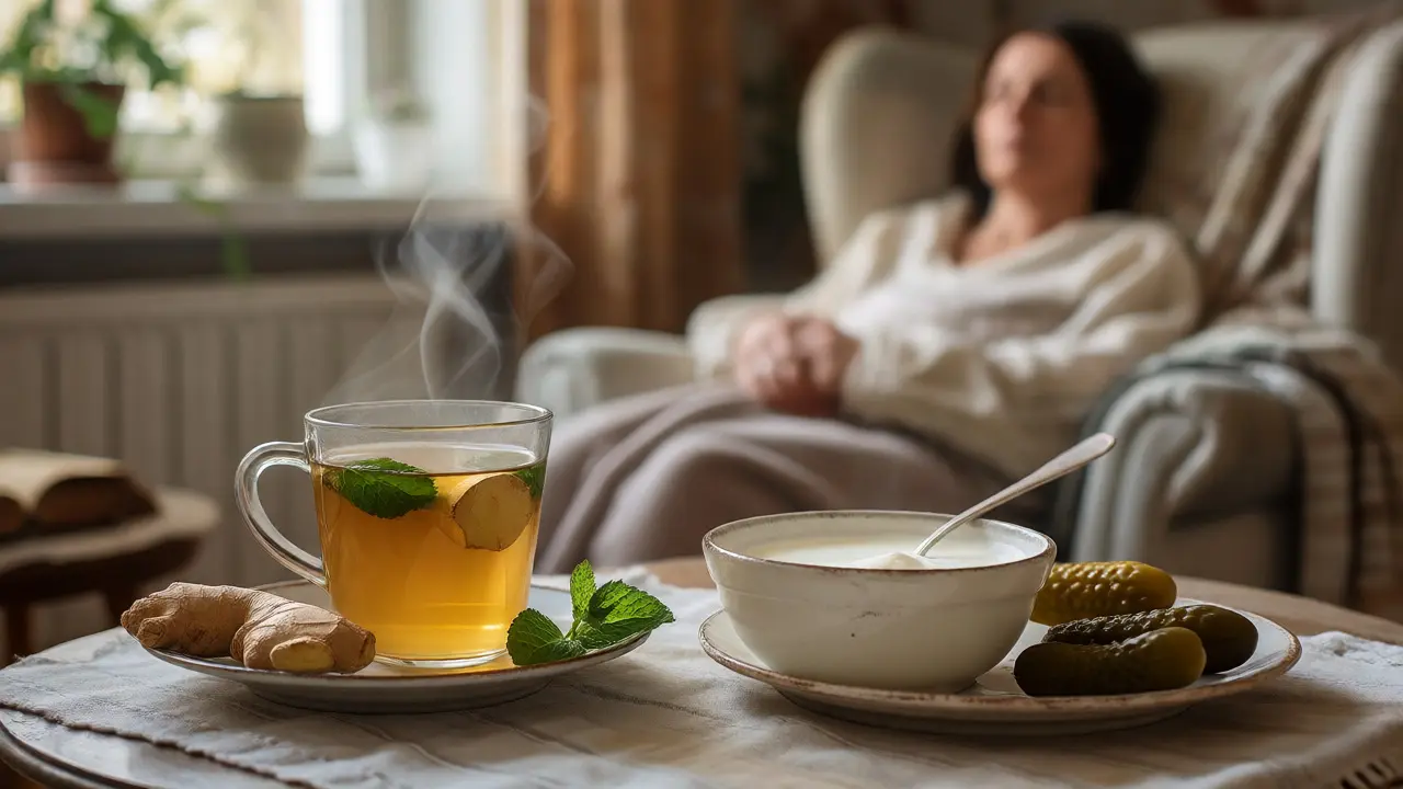 Uzdravující čaj a probiotika v útulném prostředí